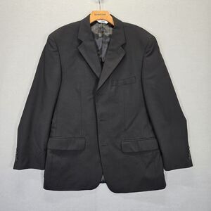 Versini 39S Black  100% Wool  Mens Blazer Sport Coat Jacket